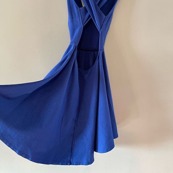 Lulus Going Steady Royal Blue Skater Dress SZ XS - Picture 13 of 13